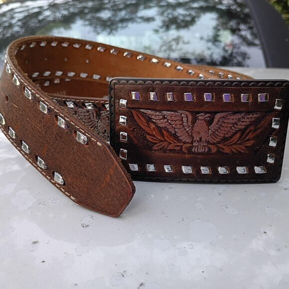 Fossil Men's Brown Belt - Picture 2 of 7